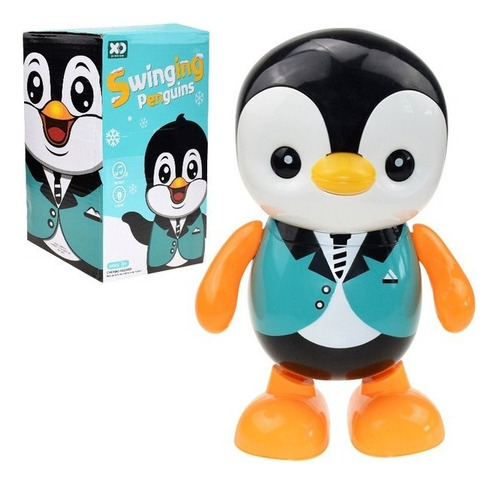 Juguete de pingüino bailando con divertido sonido y luz
