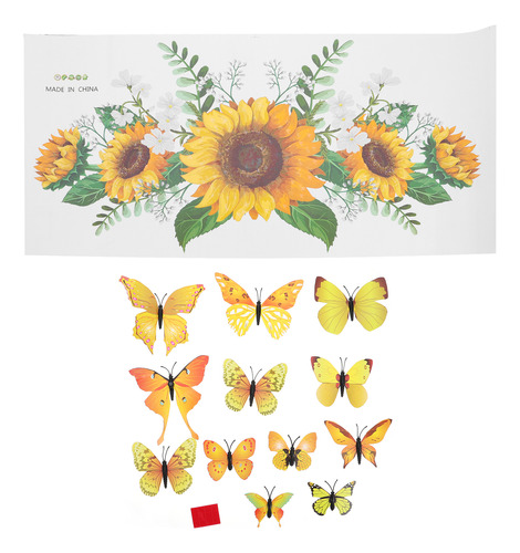 Adhesivo Decorativo De Pared Con Mariposas De Pvc