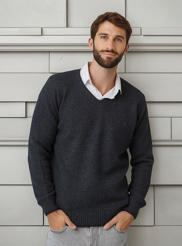 Sweater Bravío Con Escote V Mauro Sergio Art434