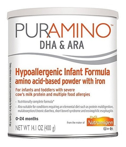 Puramino Hypoallergenic Amino Acid Infant Formula Polvo 141 