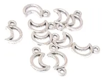 Comprar Pack Dijes 100 Unidades Media Luna Luna Insumos Bijouterie 