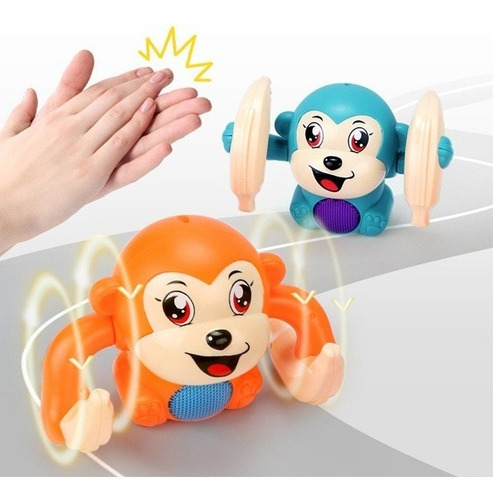 Juguete Animal Rodante Electronico Con Aplauso Para Niños Personaje Oso Panda
