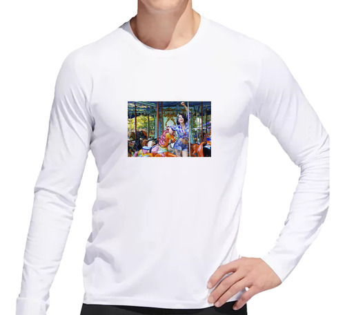 Remera Hombre Ml Carrusel Calesita Caballo Parque Juegos M2