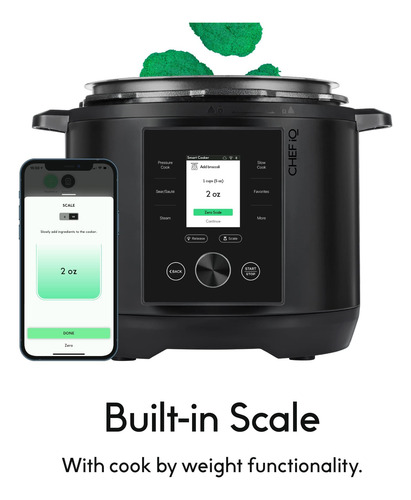 Olla A Presión Chef Iq Smart De 6 Cuartos De Galón Con 10 Fu