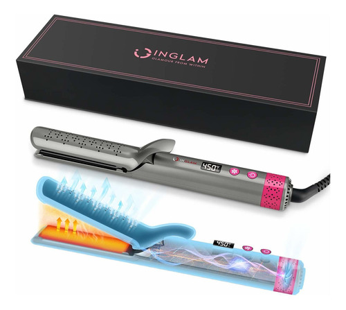 Plancha De Pelo 360 ° Airflow Styler Con Ventilador De...