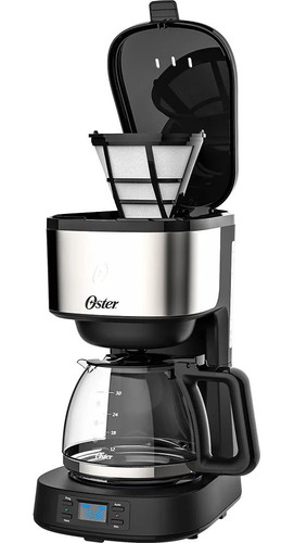 Imagen 3 de 5 de Cafetera Electrica De Filtro Oster 8 Tazas 1,2 Lts Digital