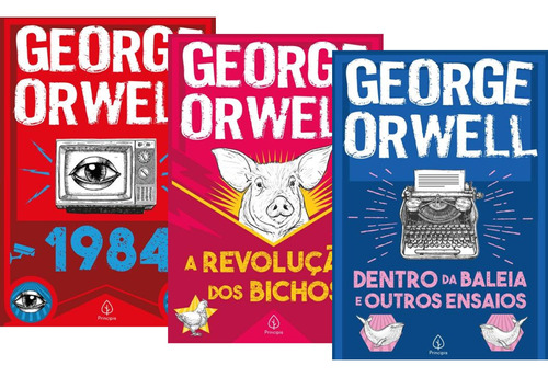 Coleção George Orwell - 3 Livros: 1984, A Revolução Dos 