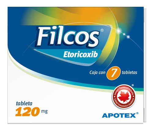 Filcos Etoricoxib Tableta 120 Mg Con 7