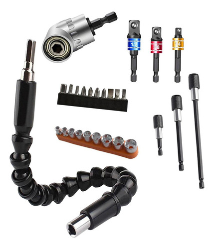 Kit De Broca De Extensión De Ángulo Flexible Para 27pcs
