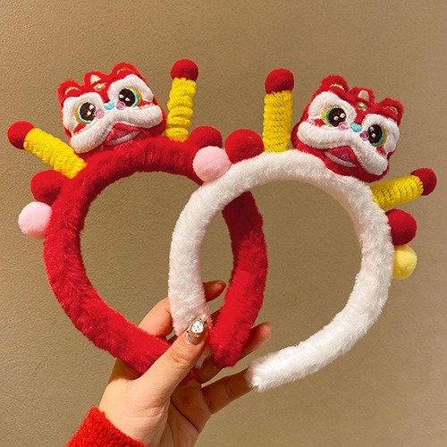 Bd Faixa De Cabeça De Leão Do Ano Novo Chinês Faixa De
