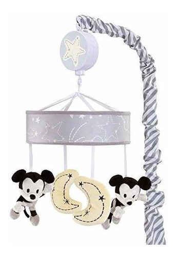 Disney Baby Mickey Mouse Grayyellow Musical Cuna Movil Para