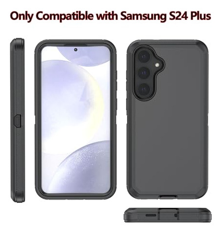 Funda Para Galaxy S24 Plus Negro Uso Rudo -3
