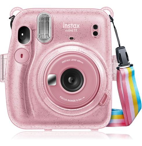 Funda Fintie Para Instax Mini 11 Carcasa Transparente Rosa