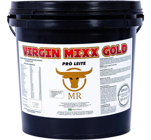 Virgin Mixx Gold Pró Leite, Alta Produção E Qualidade - 5 Kg