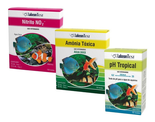 Alcon Kit Teste Para Aquário Doce - Amonia - Nitrito - Ph