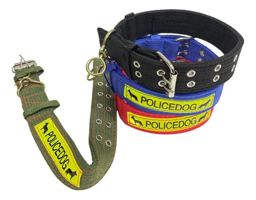 Collar Grande Nylon Police Dog