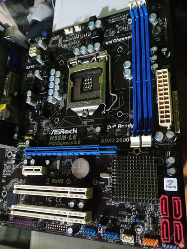 Board Para Pc Asrock H55 Socket 1156, Intel Core I3 I5 I7 