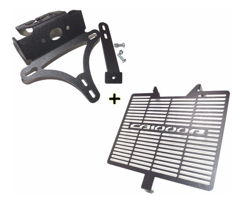 Kit Suporte Placa + Protetor Radiador Honda Cb1000r Cb1000 R