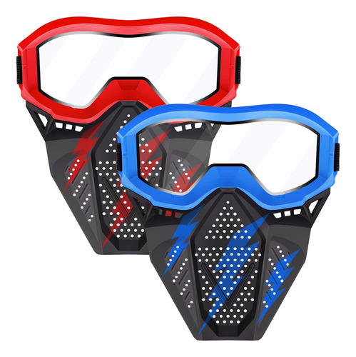 Paquete De 2 Mascaras Tacticas Con Gafas Compatibles Con Ner