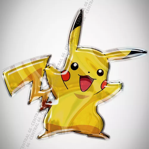 Adesivo Desenho Pokemon Pikachu Resinado