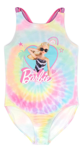 Barbie Swimsuit Niñas Niños Doll Logo Tie Dye Tinte De Natac