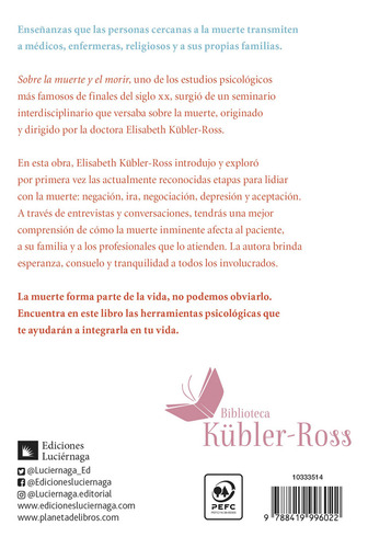 Libro Sobre La Muerte Y El Morir Elisabeth Kübler-Ross Editorial Diana México Publicado 2025
