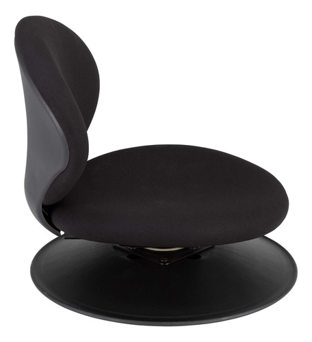Silla De Piso Giratoria Acolchada 360 Grados Color Negro Color Material Del Tapizado