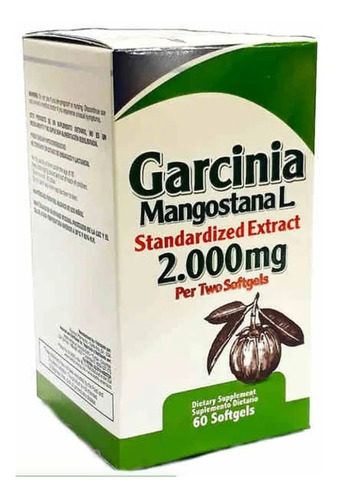 Garcinia Mangostana 2000mg 60u - Unidad a $51200