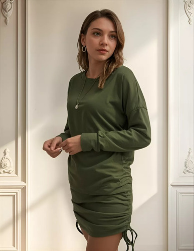 Sueter Para Mujer Con Lateral Arrugado