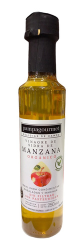 Vinagre De Sidra De Manzana Orgánico 250ml Pampa Gourmet 