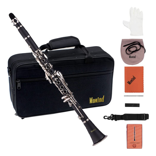 Clarinete Bb Flat 17 Teclas Madera Estudiante Ews