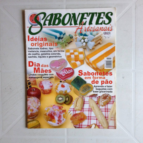 Revista Sabonetes Artesanais Em Formas De Pão Corações X784