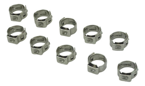 Abraçadeira Radial - Inox - 7,0mm - 8,7mm - 10 Unidades