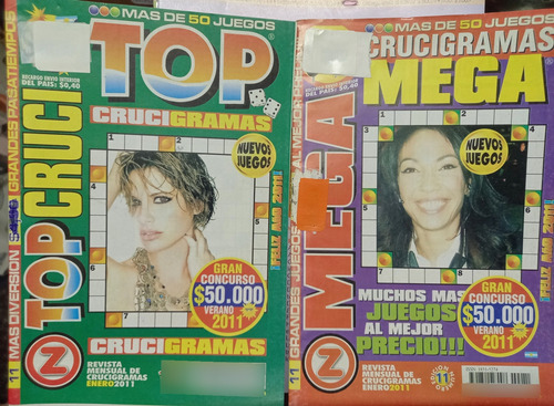 Crucigrama Clasicos De Oro X 8 Revistas C/50 Pg+2cruci Bolsi