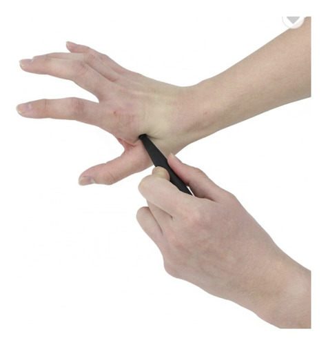 Imagen 6 de 9 de Piedra Guasha Varita De Obsidiana Negra Reflexologia