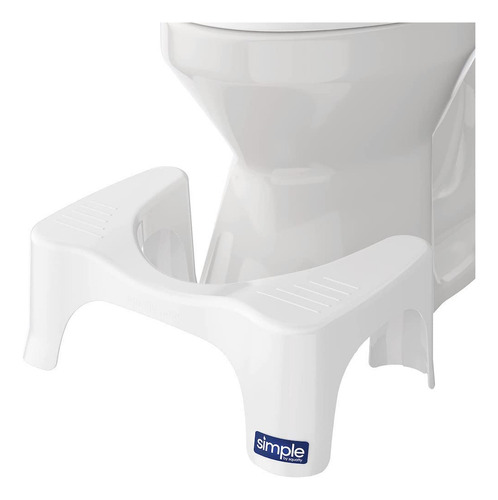 Squatty Potty Taburete De Inodoro Simple, Blanco, 7