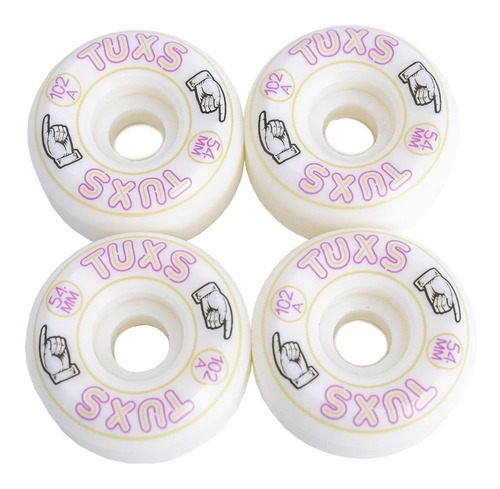 Ruedas Skate Tuxs Pro 54mm 102a Conicas Park Bowl Calidad