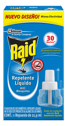 Insecticida Eléctrico Raid Repuesto de 21.9ml