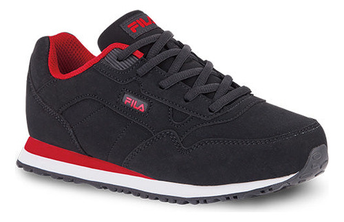 Tenis Primaria Pr02096 Logo Acabado Liso Negro