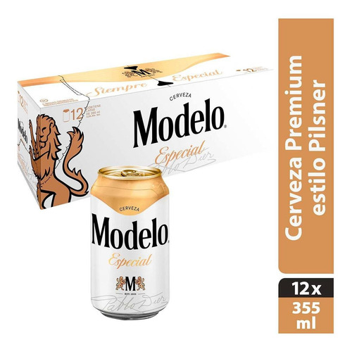 Cerveza Modelo Especial 12 Pack Lata 355ml | MercadoLibre