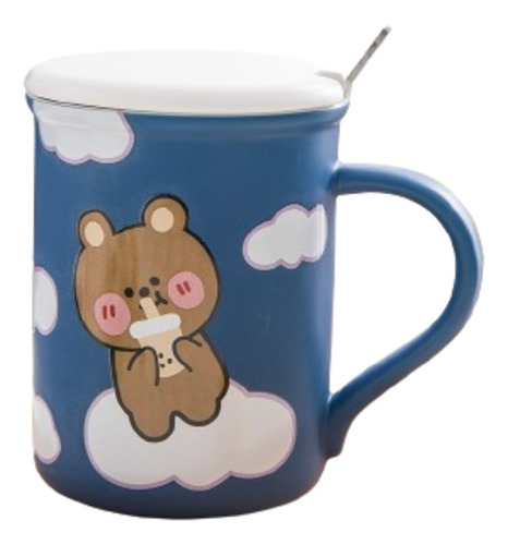 Tazon Taza 520 Ml  + Tapa + Cuchara De Animales - Ilahui