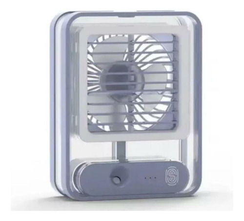 Mini Ventilador De Carga Usb Luz De Agua De Pulverizaci