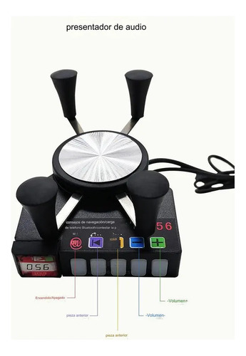 Audio Bluetooth Impermeable Para Moto Fm Mp3 Anti-