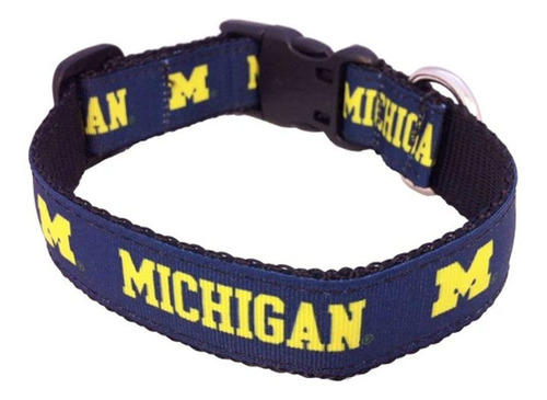 Ncaa Michigan Wolverines Collegiate Perro Collar Grande