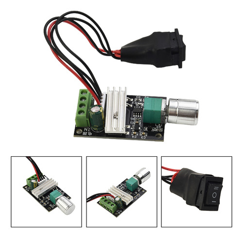 Controlador De Velocidad Pwm 6v 12v 24v 28v Dc 3a Regulador