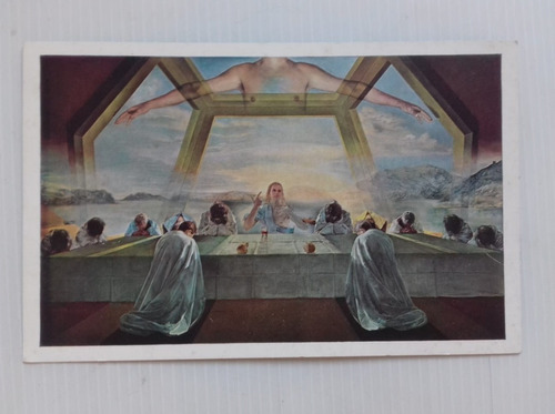 Postal Salvador Dali Ultima Cena Surrealismo Pintura Arte