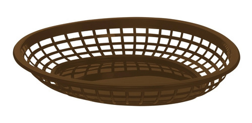Canasta Plástica 23.5 Cm Comida Rápida Botana 10 Piezas