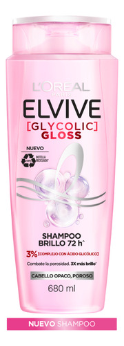 Shampoo Elvive Ácido Glicólico Para Cabello Poroso 680ml