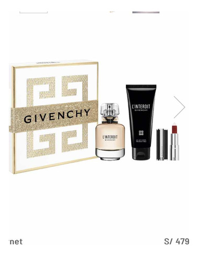 Set Givenchy Linterdit Perfume Crema Y Labial