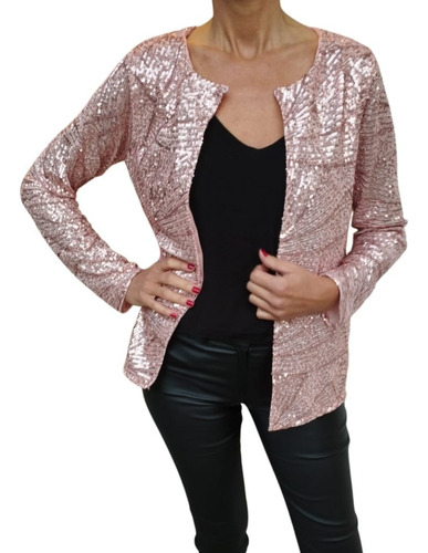 Chaqueta Spolverino Bolero Fiesta Mujer Lentejuelas